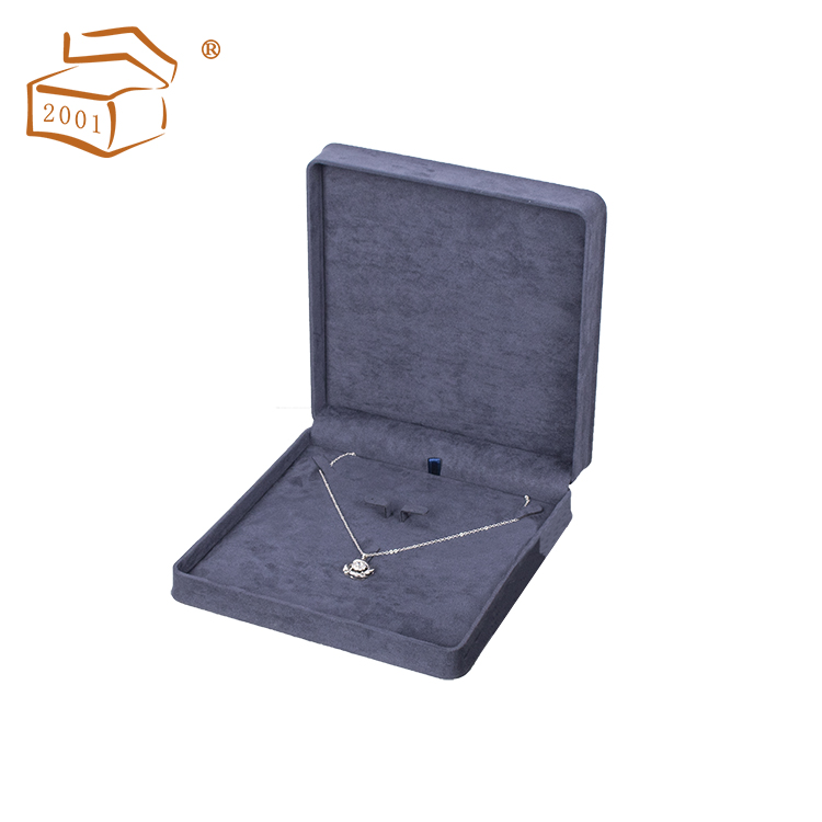 Stylish suede plastic jewelry gift box for sale